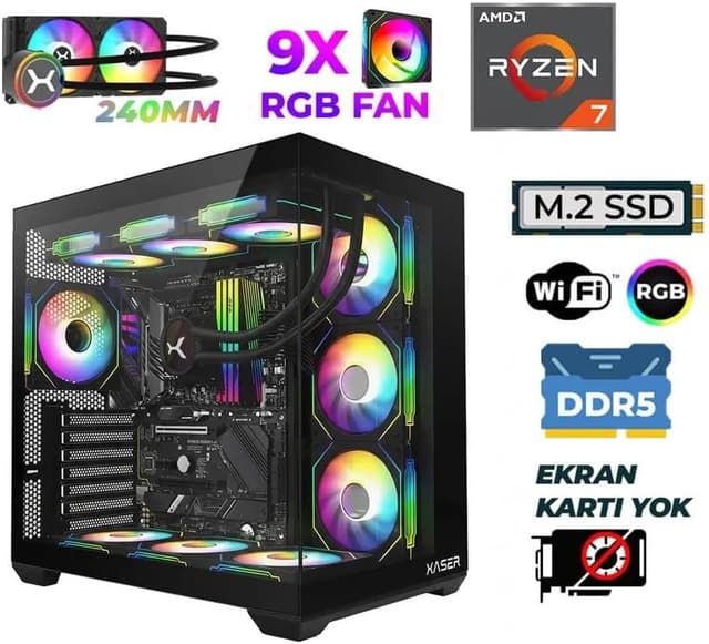 سیستم کامپیوتری آماده پیشنهادی Xaser خنکشونده با مایع مدل Raze X230 Ryzen 7 9800X3D 16GB DDR5 Ram 1TB M.2 NVMe SSD سیستم کامپیوتری آماده پیشنهادی Xaser خنکشونده با مایع مدل Raze X230 Ryzen 7 9800X3D 16GB DDR5 Ram 1TB M.2 NVMe SSD