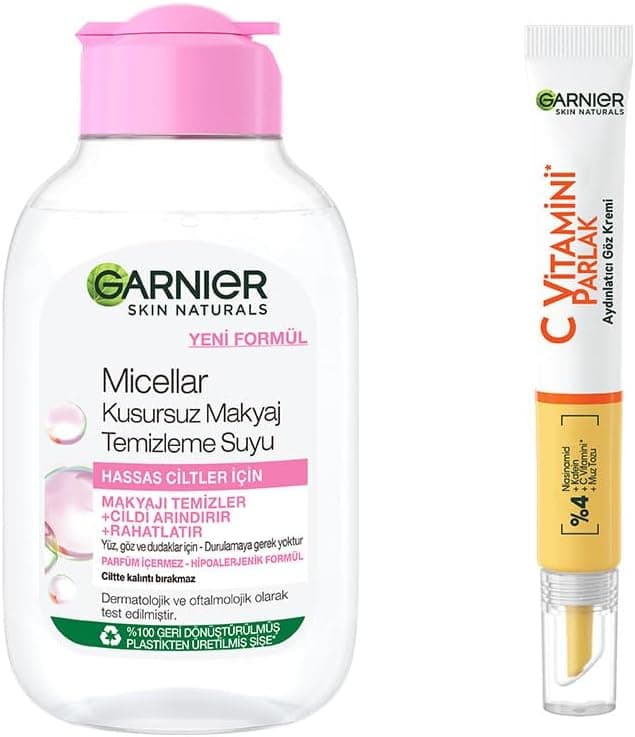 ست مراقبت پوست Garnier Skin Naturals میسلار 100 ml کرم دور چشم ویتامین C ست مراقبت پوست Garnier Skin Naturals میسلار 100 ml کرم دور چشم ویتامین C