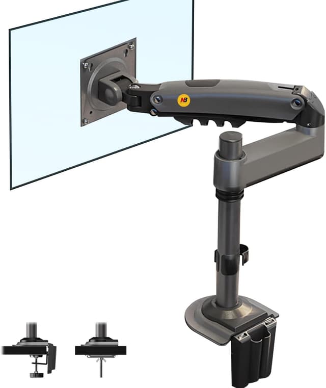 پایه نگهدارنده مانیتور NB ERGONOMIC North Bayou بازویی گازی مدل H100 مناسب مانیتورهای 17"-32" با وزن 2-9 kg پایه نگهدارنده مانیتور NB ERGONOMIC North Bayou بازویی گازی مدل H100 مناسب مانیتورهای 17"-32" با وزن 2-9 kg