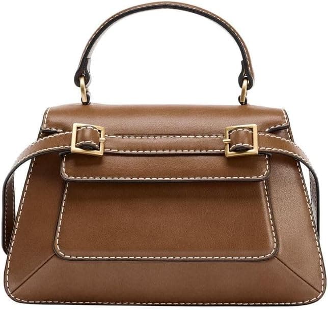 کیف شهری کوچک زنانه Zara با قفل مدل Z1:bags رنگ تابای تیره کیف شهری کوچک زنانه Zara با قفل مدل Z1:bags رنگ تابای تیره