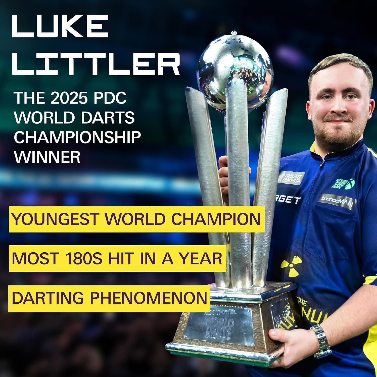 فلایت و شفت یکپارچه دارت Target Darts Luke Littler مدل The Nuke 2025 Edition Kflex No.2/No.6 بسته 3 عددی فلایت و شفت یکپارچه دارت Target Darts Luke Littler مدل The Nuke 2025 Edition Kflex No.2/No.6 بسته 3 عددی