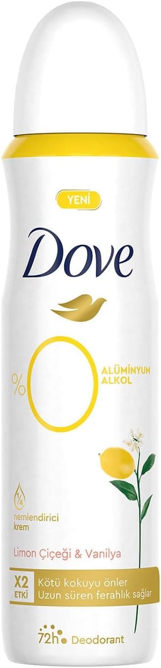 دئودورانت زنانه Dove بدون آلومینیوم رایحه گل لیمو و وانیل 150ml دئودورانت زنانه Dove بدون آلومینیوم رایحه گل لیمو و وانیل 150ml