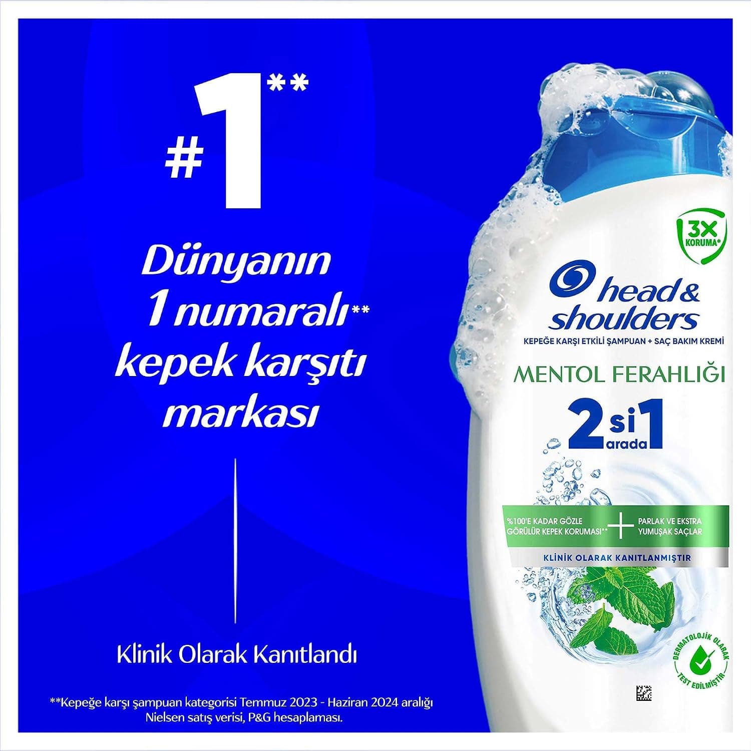 شامپو ضد شوره Head & Shoulders طراوت منتول 2 در 1 300ml شامپو ضد شوره Head & Shoulders طراوت منتول 2 در 1 300ml