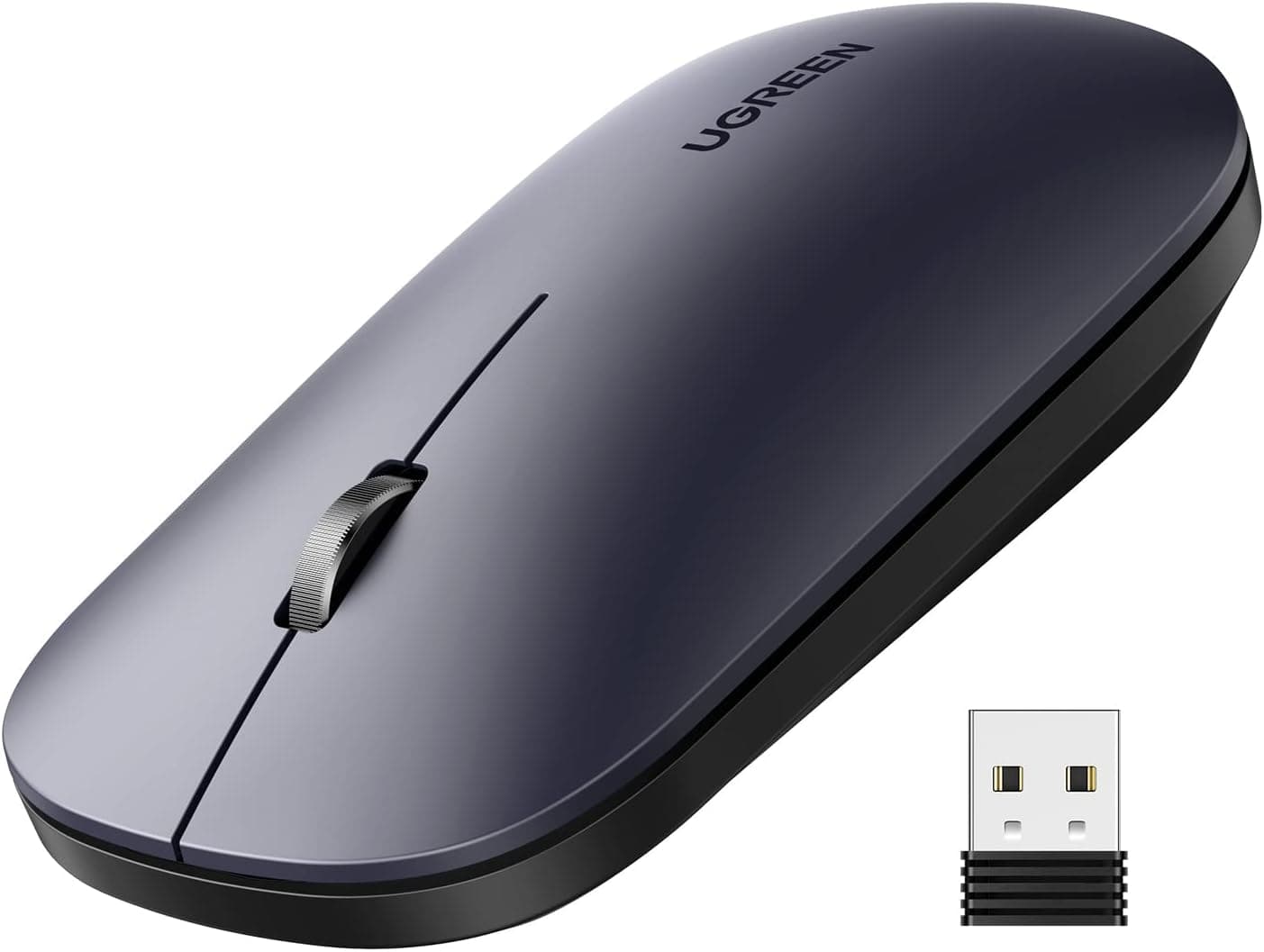 ماوس بیسیم UGREEN با اتصال USB و فرکانس 2.4 GHz، حداکثر 4000 DPI، باتری 18 ماهه مشکی ماوس بیسیم UGREEN با اتصال USB و فرکانس 2.4 GHz، حداکثر 4000 DPI، باتری 18 ماهه مشکی