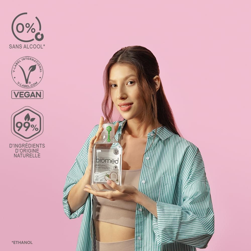 دهانشویه BIOMED مدل Superwhite بدون الکل با طعم نارگیل و نعناع 500ml دهانشویه BIOMED مدل Superwhite بدون الکل با طعم نارگیل و نعناع 500ml