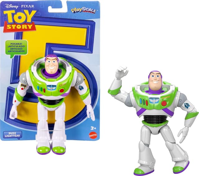 اکشن فیگور Buzz Lightyear از Disney and Pixar Toy Story 5 برند Mattel، 7 اینچی با 10 مفصل متحرک مدل JKV15 اکشن فیگور Buzz Lightyear از Disney and Pixar Toy Story 5 برند Mattel، 7 اینچی با 10 مفصل متحرک مدل JKV15