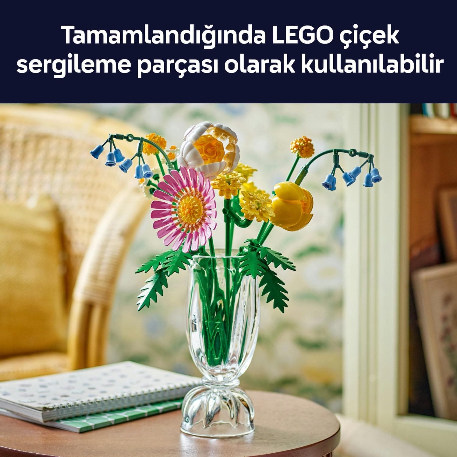 لگو Botanicals دسته گل کوچک زرد مدل 10347 لگو Botanicals دسته گل کوچک زرد مدل 10347