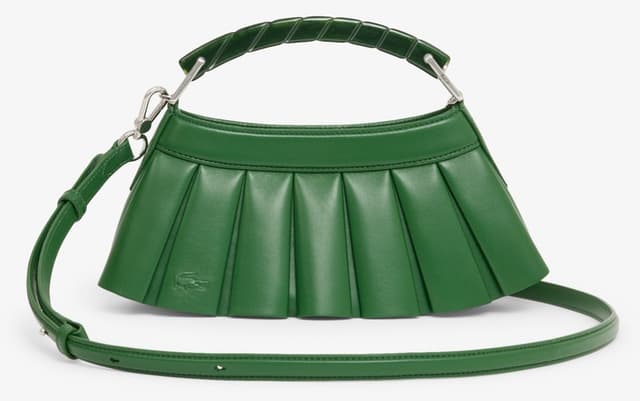 کیف دوشی زنانه Lacoste چرمی سبز مدل H Lenglen کیف دوشی زنانه Lacoste چرمی سبز مدل H Lenglen