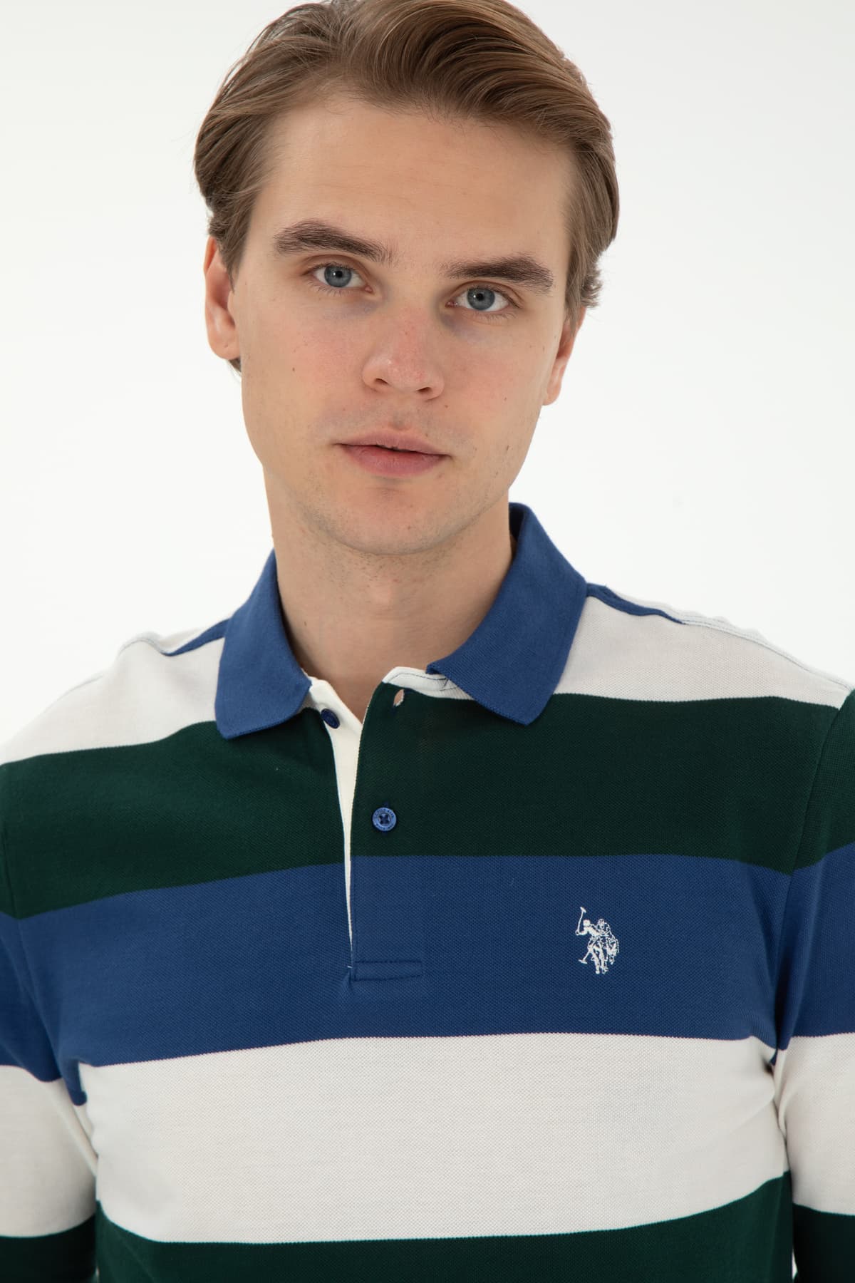 سویشرت مردانه U.S. Polo Assn. فیت معمولی یقه پولو سبز تیره مدل 50293428-VR079 سویشرت مردانه U.S. Polo Assn. فیت معمولی یقه پولو سبز تیره مدل 50293428-VR079