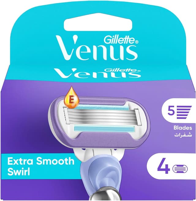 تیغ یدک زنانه Gillette Venus Swirl Flexiball 4 Count تیغ یدک زنانه Gillette Venus Swirl Flexiball 4 Count
