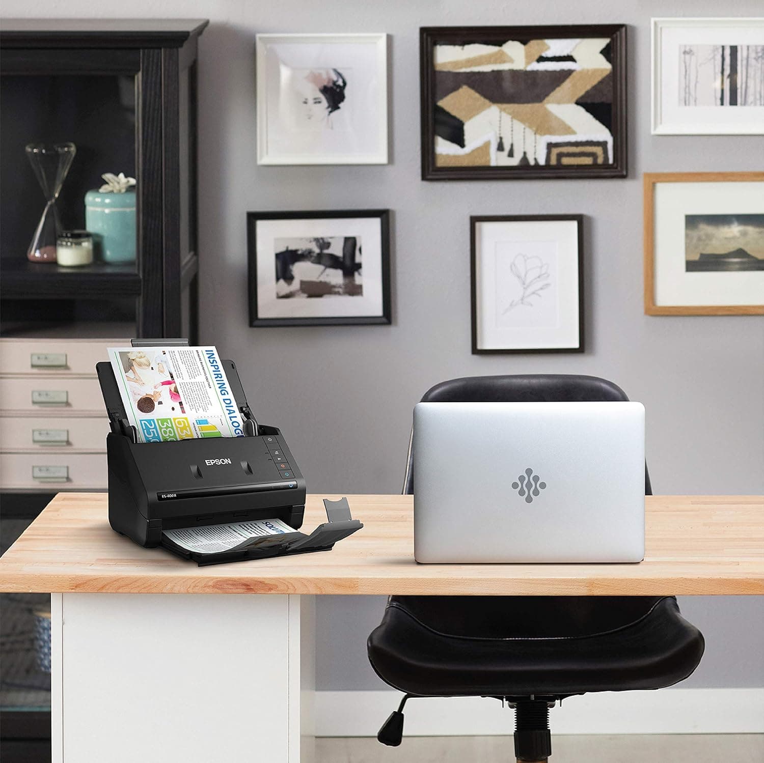 اسکنر اسناد رومیزی رنگی دورو Epson Workforce برای PC و Mac با تغذیه خودکار اسناد (ADF) مدل ES-400 II اسکنر اسناد رومیزی رنگی دورو Epson Workforce برای PC و Mac با تغذیه خودکار اسناد (ADF) مدل ES-400 II