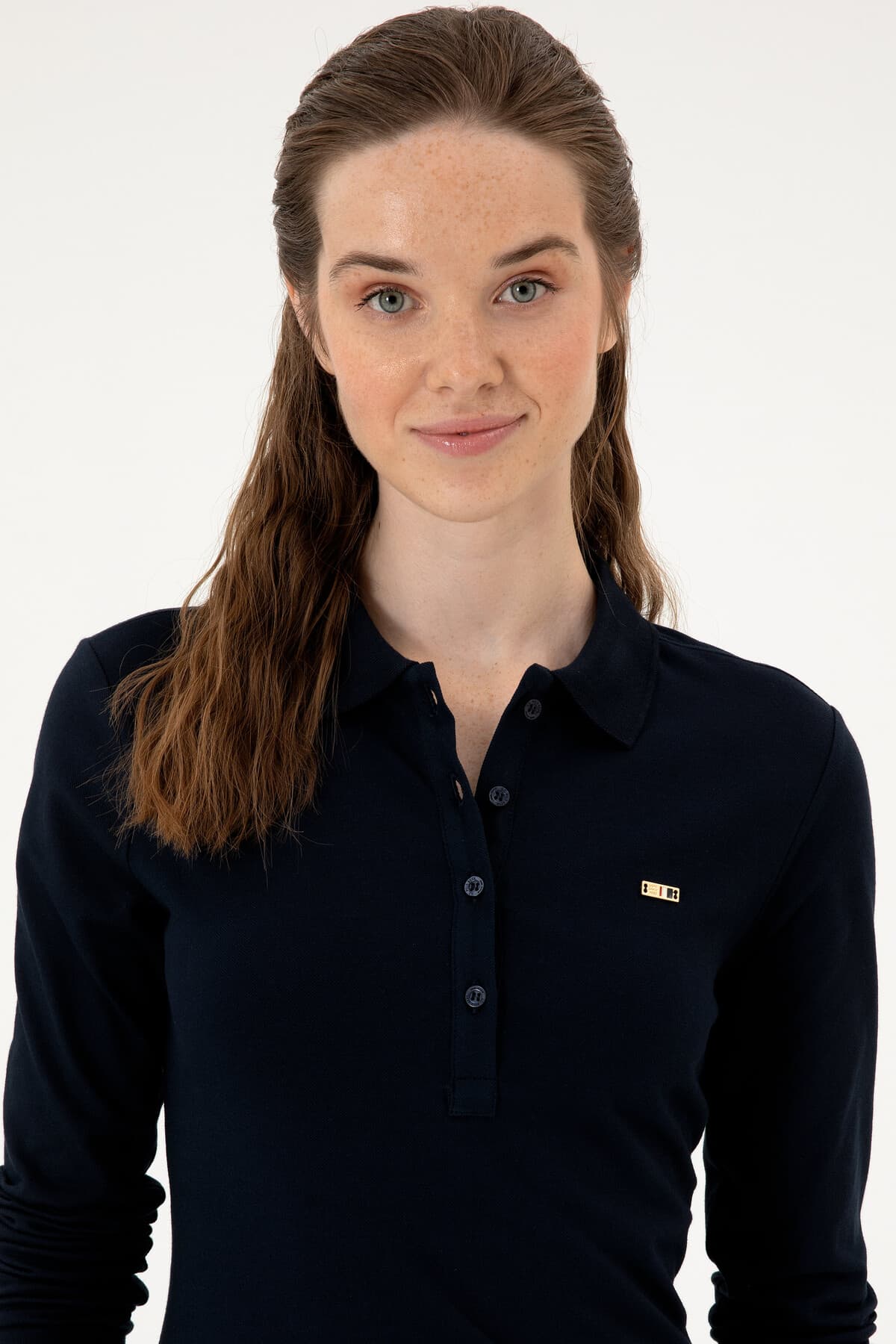 سویشرت یقه پولو زنانه U.S. Polo Assn. سرمهای ساده مدل 50313593-VR033 سویشرت یقه پولو زنانه U.S. Polo Assn. سرمهای ساده مدل 50313593-VR033