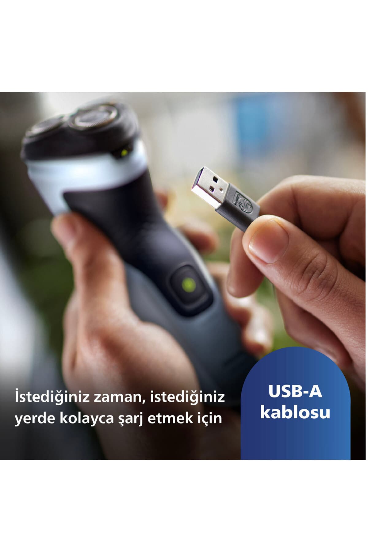 ریشتراش Philips سری 3000X خشک و مرطوب، سری چرخان در ۳ جهت، خطزن دقیق مدل X3063/00 ریشتراش Philips سری 3000X خشک و مرطوب، سری چرخان در ۳ جهت، خطزن دقیق مدل X3063/00