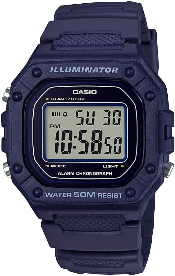 ساعت دیجیتال مردانه Casio ضدآب 50 متری کرنومتر مدل W218H ساعت دیجیتال مردانه Casio ضدآب 50 متری کرنومتر مدل W218H