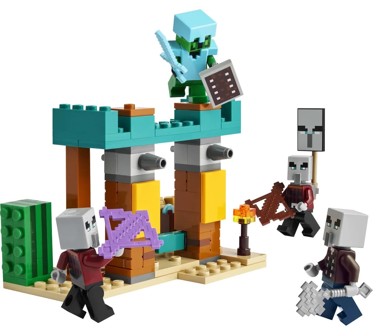 لگو Minecraft گشت صحرایی روستایی سرکش مدل 21267 ۱۰۵ قطعه لگو Minecraft گشت صحرایی روستایی سرکش مدل 21267 ۱۰۵ قطعه