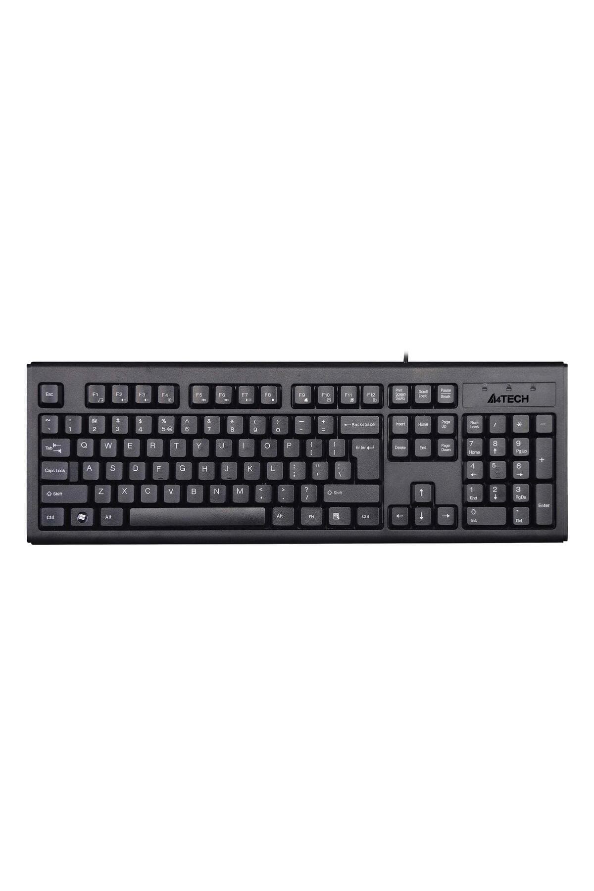 کیبورد A4 Tech مشکی Q ترکی USB سیمی چندرسانهای FN مدل Km-720 کیبورد A4 Tech مشکی Q ترکی USB سیمی چندرسانهای FN مدل Km-720