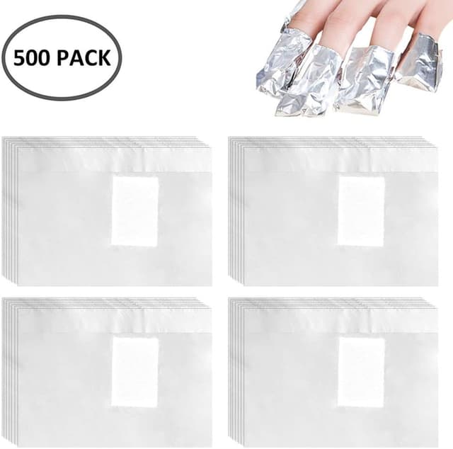 فویل پاککننده لاک ژل و اکریلیک ناخن Keyohome، 500 Pcs فویل پاککننده لاک ژل و اکریلیک ناخن Keyohome، 500 Pcs