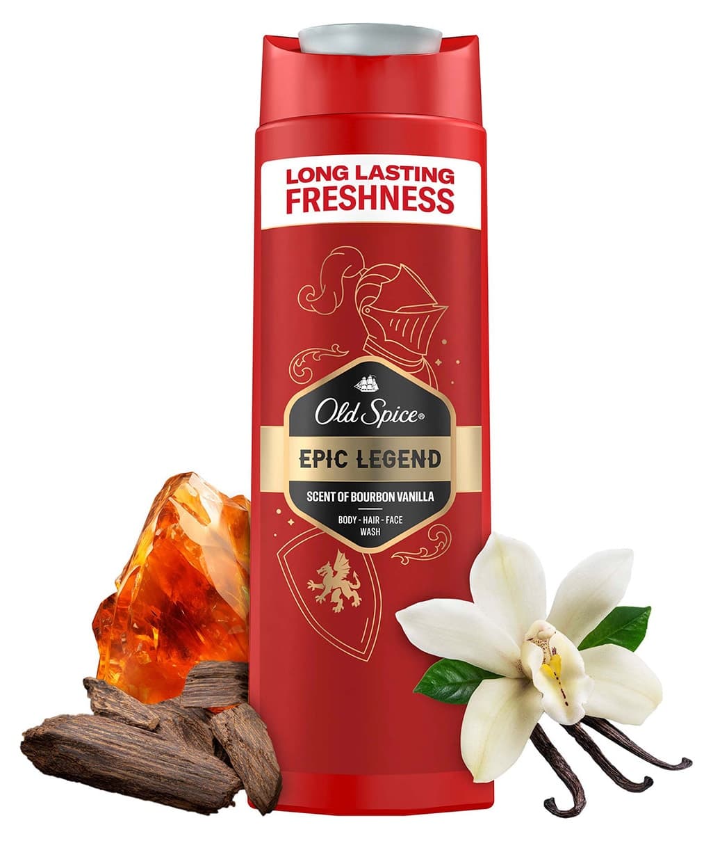 ژل دوش و شامپو مردانه Old Spice Epic Legend 400 ml ژل دوش و شامپو مردانه Old Spice Epic Legend 400 ml