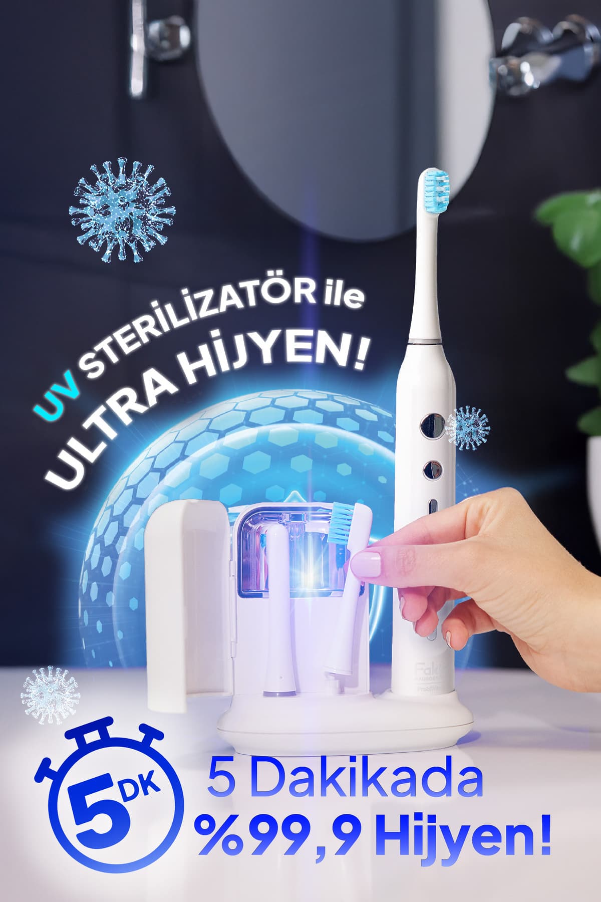 مسواک 2in1 Fakir Probiwash Sonic & Ultrasonic مسواک 2in1 Fakir Probiwash Sonic & Ultrasonic