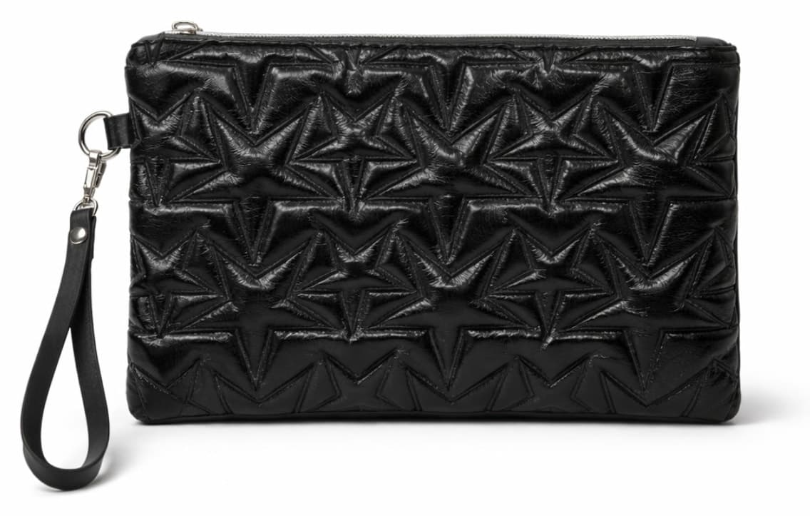 کیف دستی زنانه Adelina Bags کلاچ مشکی گلدوزی ستارهای آستر ساتن بند مچی کیف دستی زنانه Adelina Bags کلاچ مشکی گلدوزی ستارهای آستر ساتن بند مچی