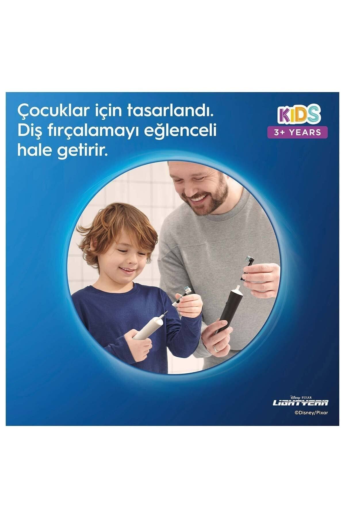 مسواک شارژی کودک Oral-B سری ویژه Lightyear با برس فوقالعاده نرم مدل D100 بههمراه محفظه مسواک شارژی کودک Oral-B سری ویژه Lightyear با برس فوقالعاده نرم مدل D100 بههمراه محفظه