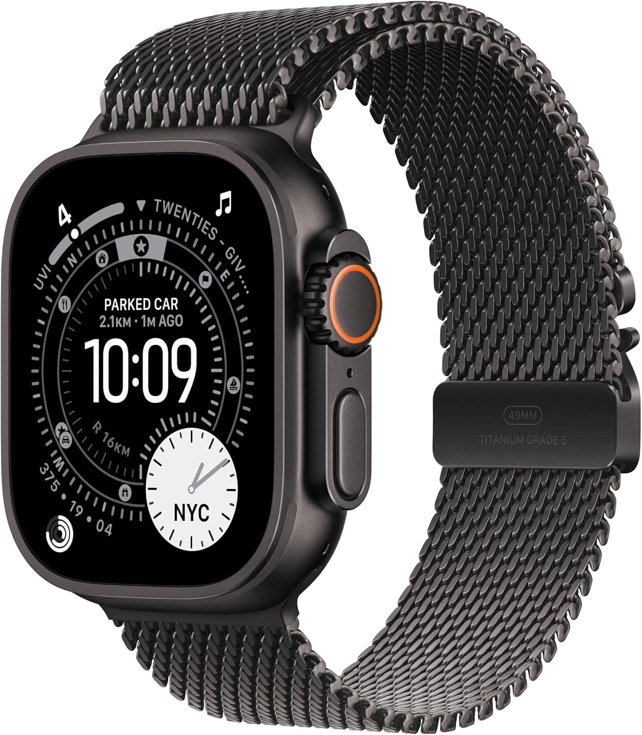 ساعت هوشمند Apple Watch Ultra 3 GPS Cellular 49mm تیتانیوم مشکی بند میلانی Large ساعت هوشمند Apple Watch Ultra 3 GPS Cellular 49mm تیتانیوم مشکی بند میلانی Large