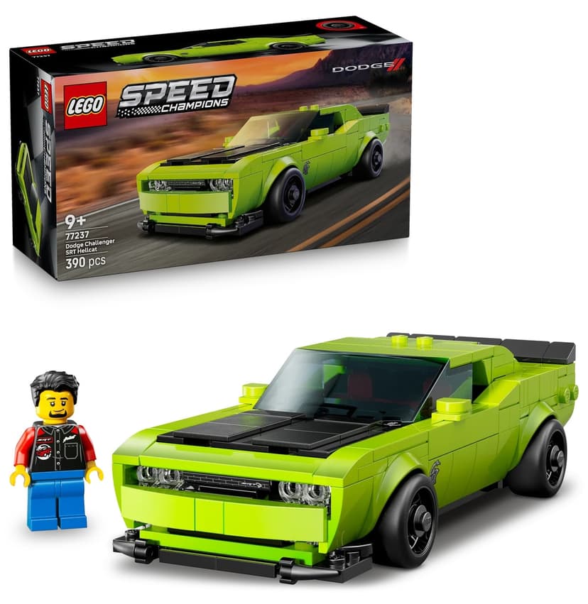 لگو 77237 Speed Champions 9+ خودرو اسپرت Dodge Challenger SRT Hellcat، 390 قطعه لگو 77237 Speed Champions 9+ خودرو اسپرت Dodge Challenger SRT Hellcat، 390 قطعه