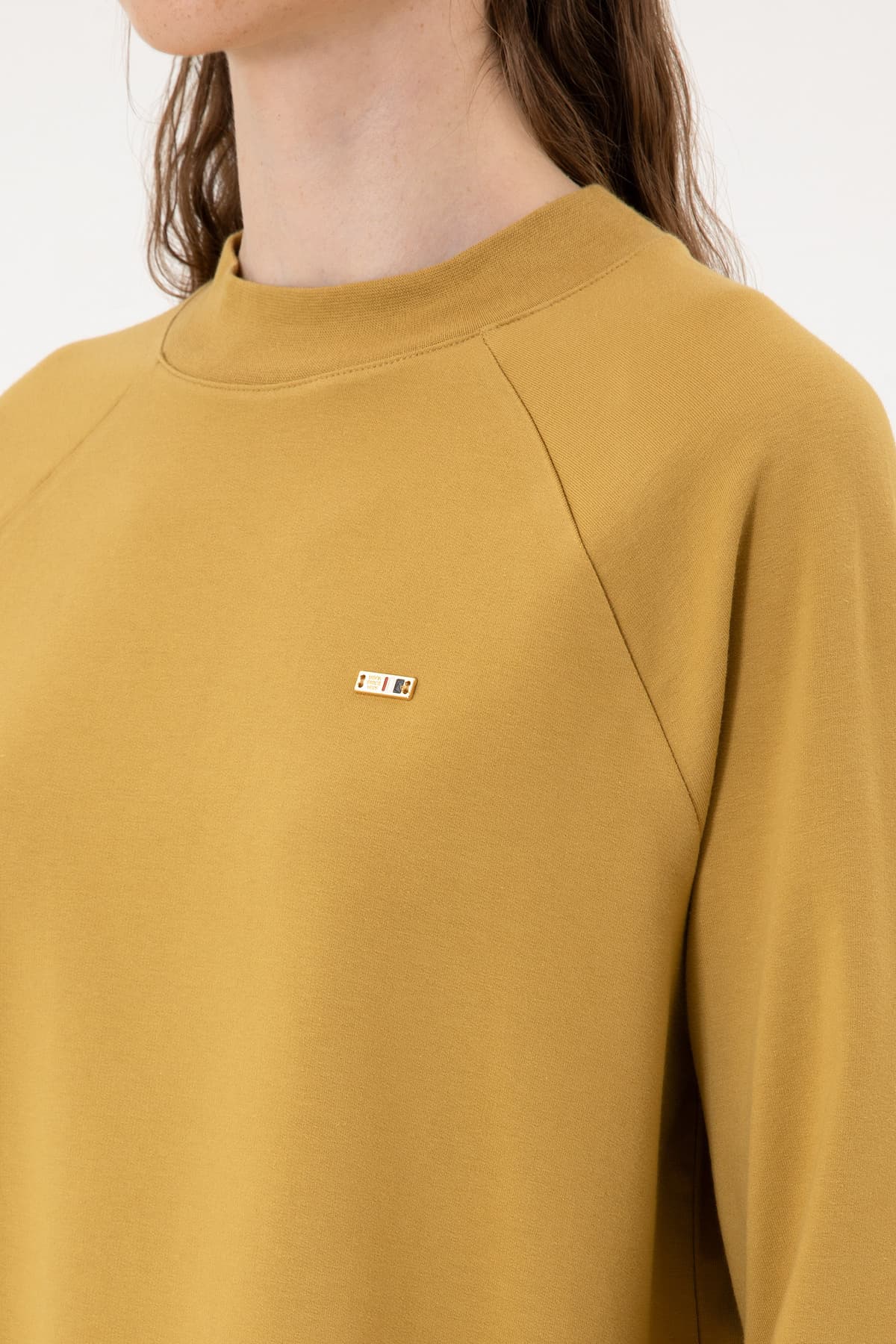 سوئیشرت زنانه U.S. Polo Assn. شتری فیت معمولی یقه گرد مدل 50313610-VR151 سوئیشرت زنانه U.S. Polo Assn. شتری فیت معمولی یقه گرد مدل 50313610-VR151