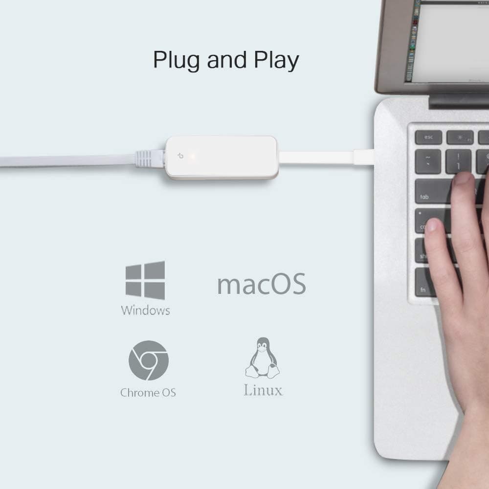 مبدل شبکه USB 3.0 Type-C به RJ45 گیگابیتی TP-Link مدل UE300C مبدل شبکه USB 3.0 Type-C به RJ45 گیگابیتی TP-Link مدل UE300C