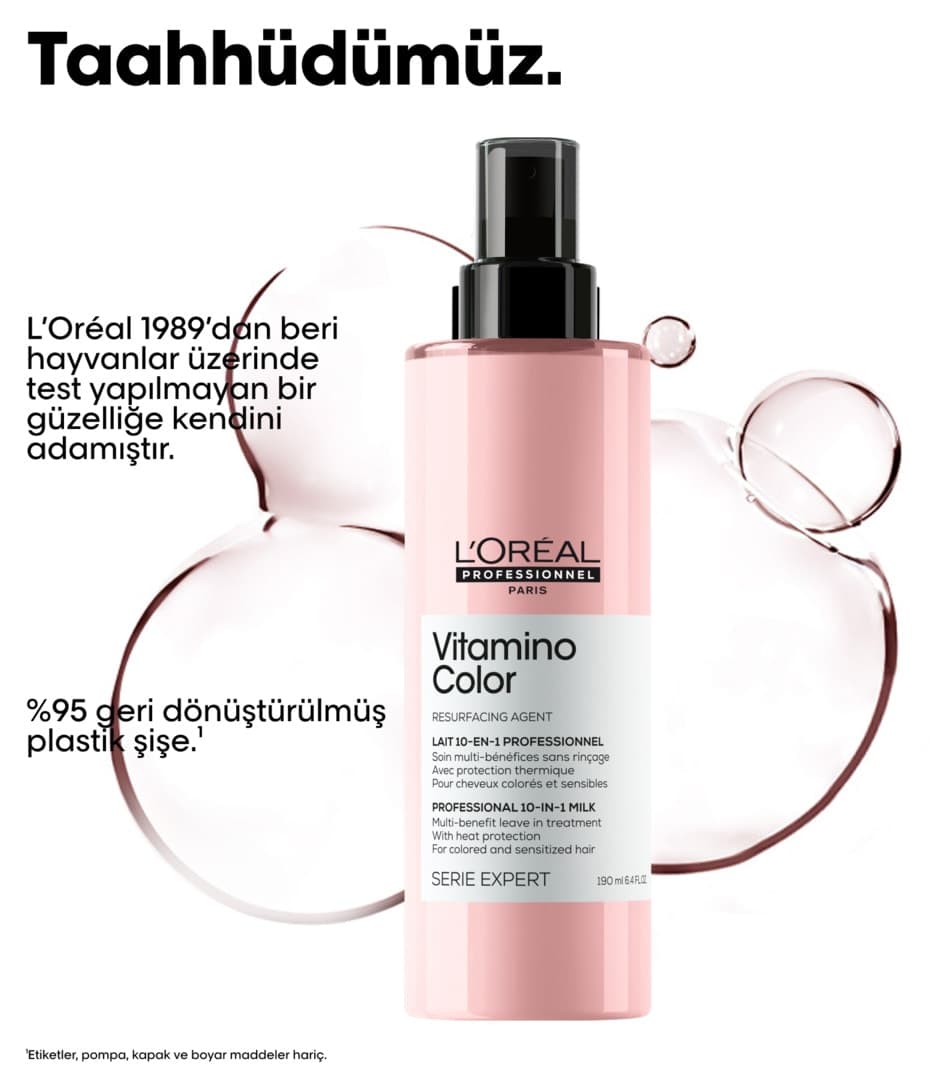 اسپری مراقبت ۱۰ اثره موی رنگشده L'oreal Professionnel Serie Expert Vitamino Color اسپری مراقبت ۱۰ اثره موی رنگشده L'oreal Professionnel Serie Expert Vitamino Color