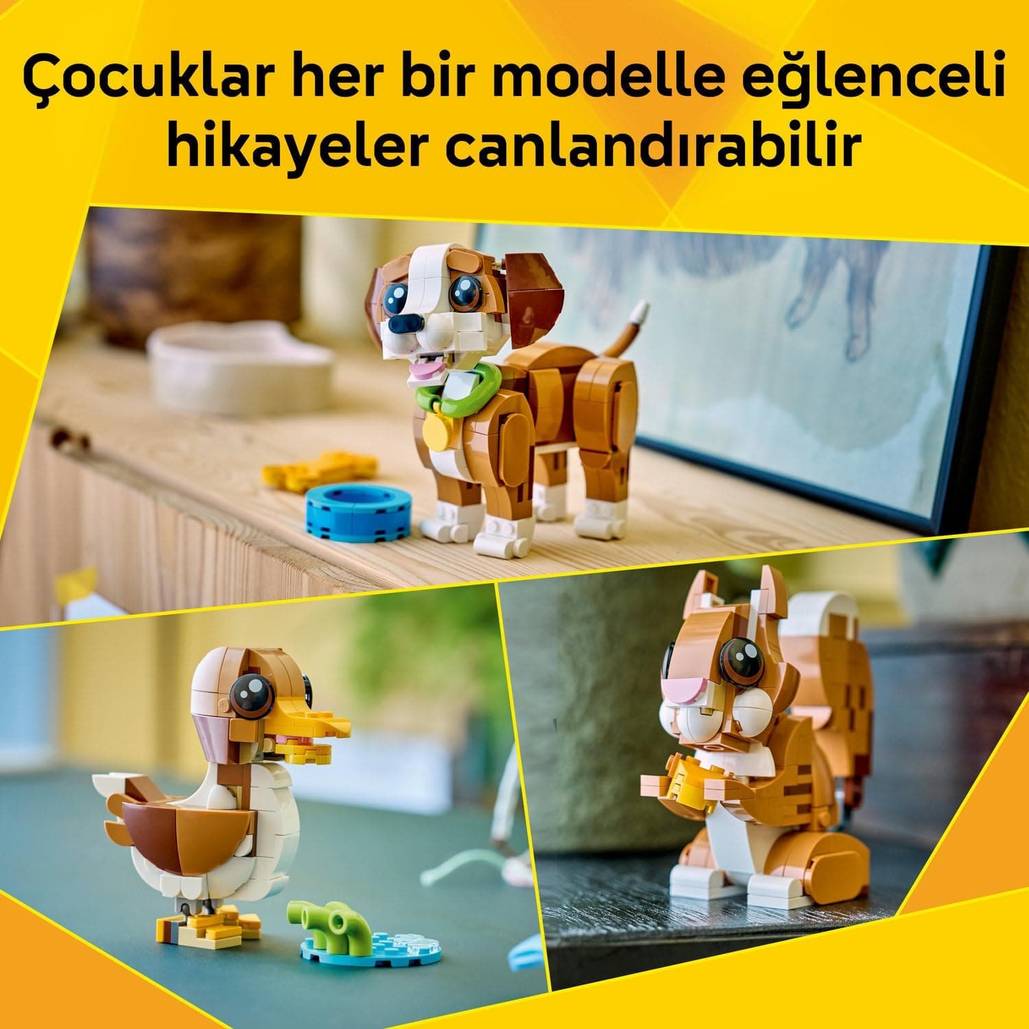 لگو Creator 3 در 1 حیوانات توله سگ بازیگوش مدل 31382 لگو Creator 3 در 1 حیوانات توله سگ بازیگوش مدل 31382