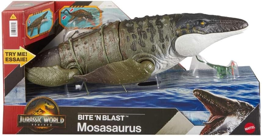 فیگور Mosasaurus از مجموعه Jurassic World برند Mattel فیگور Mosasaurus از مجموعه Jurassic World برند Mattel