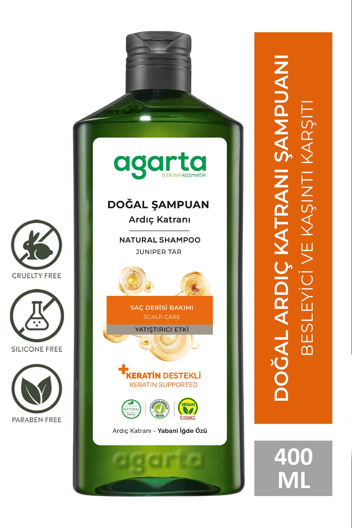 شامپو قیر درخت عرعر و کراتین Agarta 400 Ml شامپو قیر درخت عرعر و کراتین Agarta 400 Ml