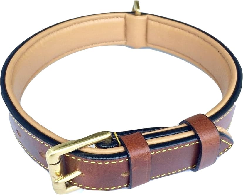 قلاده سگ مردانه Soft Touch Collars چرم اصل پدار قهوهای متوسط 50.8×2.5cm قلاده سگ مردانه Soft Touch Collars چرم اصل پدار قهوهای متوسط 50.8×2.5cm