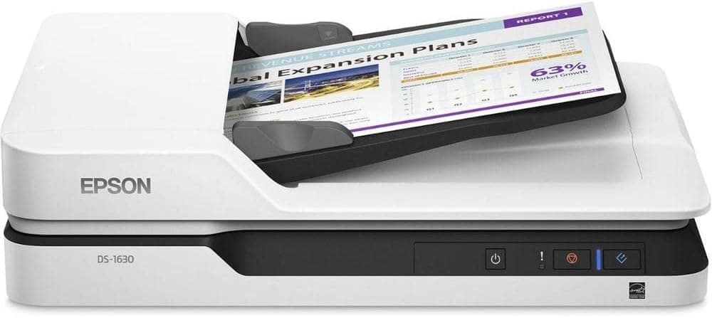 اسکنر اسناد رنگی تخت Epson با تغذیه خودکار اسناد و اسکن دوروی خودکار مدل DS-1630 اسکنر اسناد رنگی تخت Epson با تغذیه خودکار اسناد و اسکن دوروی خودکار مدل DS-1630