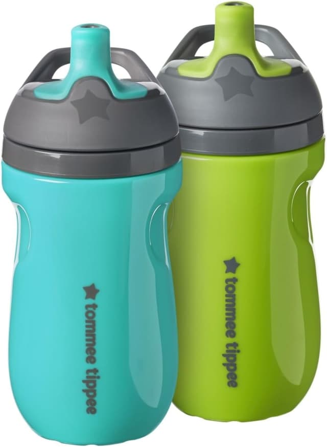 بطری آب Tommee Tippee عایقدار کودک نوپا با دسته Sportee 12m+ 2ct بطری آب Tommee Tippee عایقدار کودک نوپا با دسته Sportee 12m+ 2ct