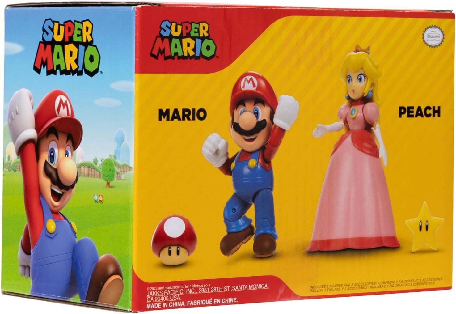 فیگور 4 اینچی دو عددی SUPER MARIO مدل Mario & Peach فیگور 4 اینچی دو عددی SUPER MARIO مدل Mario & Peach