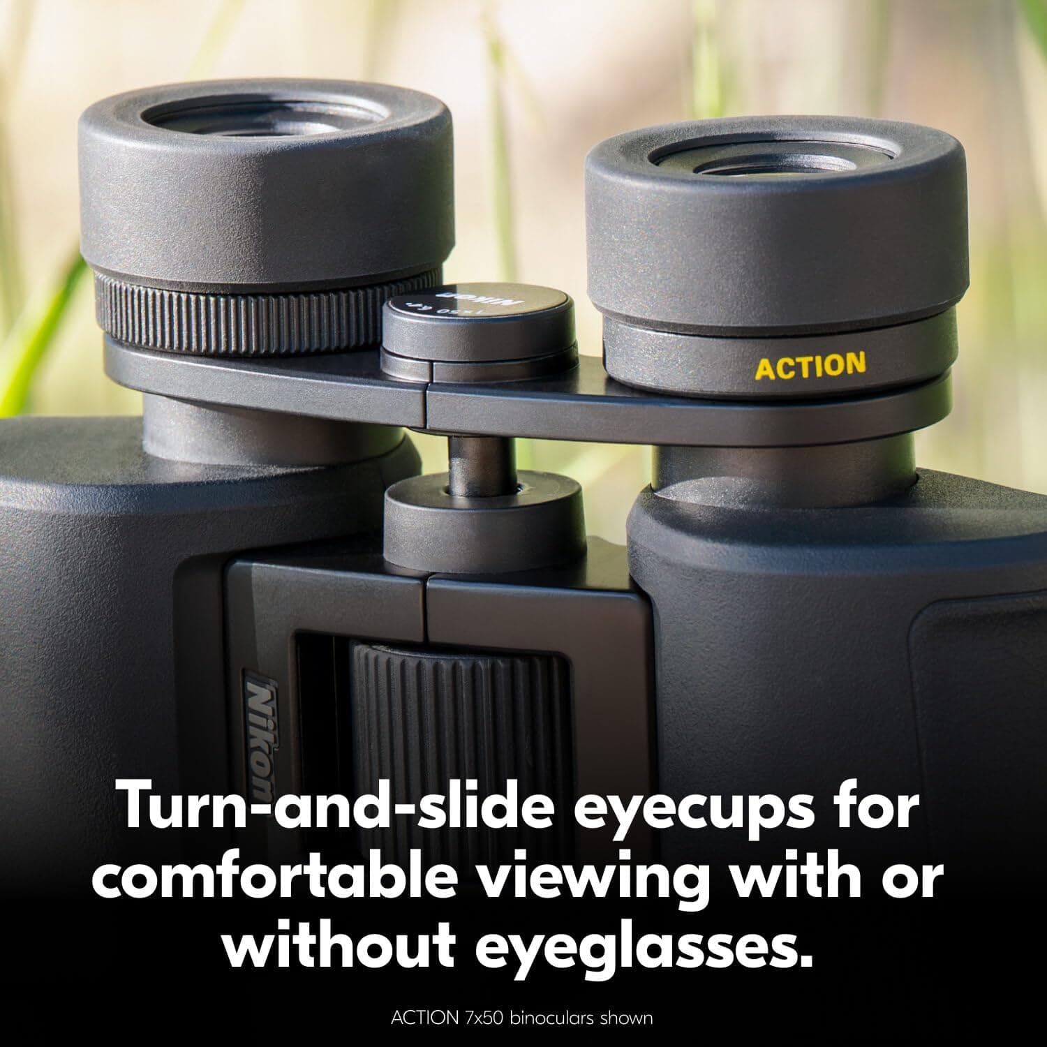 دوربین دوچشمی Nikon Action با اپتیک چندلایه، چشمی قابل تنظیم و طراحی منشور Porro آماده نصب روی سهپایه مدل 10x42 دوربین دوچشمی Nikon Action با اپتیک چندلایه، چشمی قابل تنظیم و طراحی منشور Porro آماده نصب روی سهپایه مدل 10x42