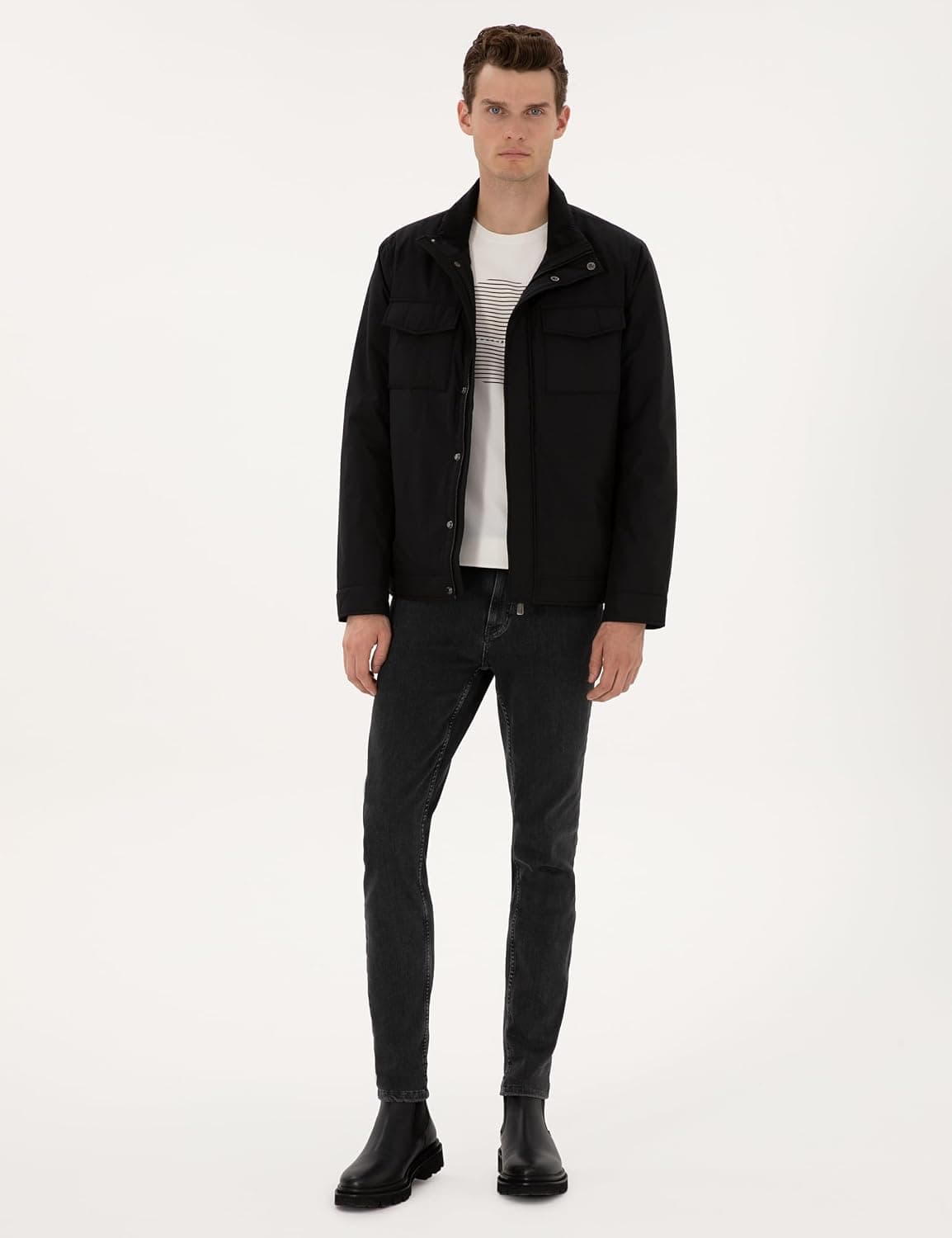 کت مردانه Pierre Cardin مشکی مدل 50310174-VR046 کت مردانه Pierre Cardin مشکی مدل 50310174-VR046