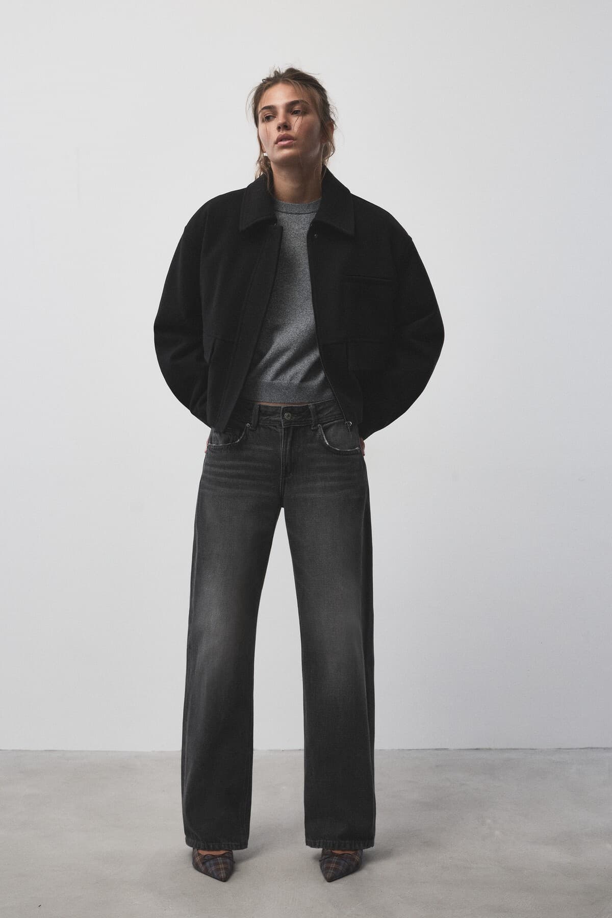کت زنانه Pull & Bear از جنس Kaşe کت زنانه Pull & Bear از جنس Kaşe