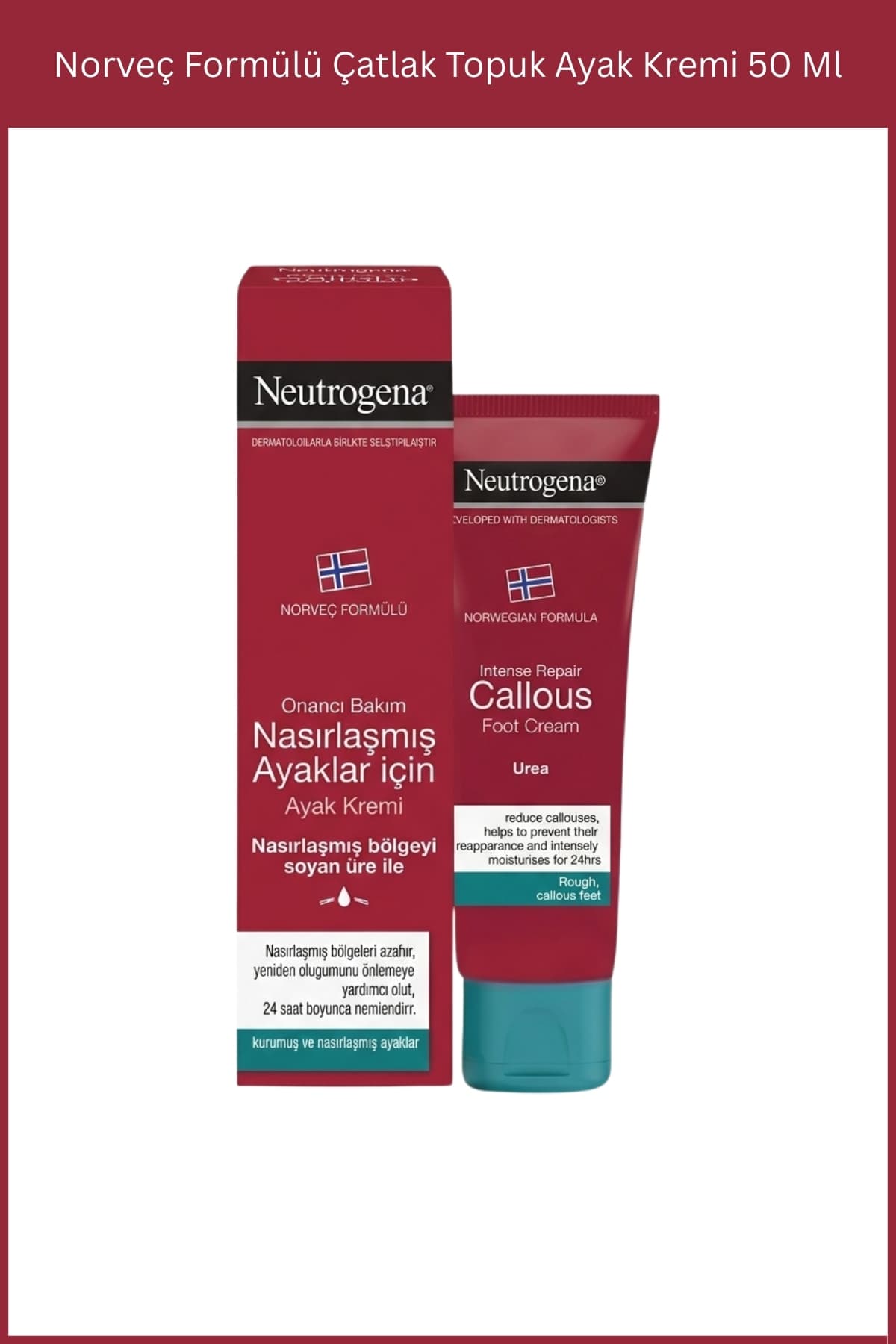کرم پا Neutrogena با فرمول نروژی برای پاشنههای ترکخورده 50 Ml کرم پا Neutrogena با فرمول نروژی برای پاشنههای ترکخورده 50 Ml