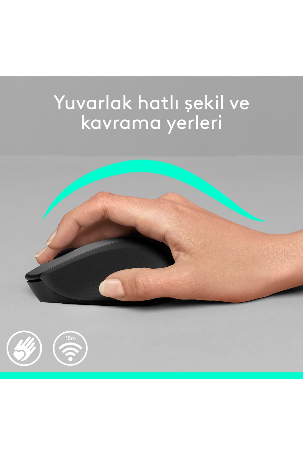 موس بیسیم اپتیکال راحت logitech مشکی مدل M280 910-004287 موس بیسیم اپتیکال راحت logitech مشکی مدل M280 910-004287