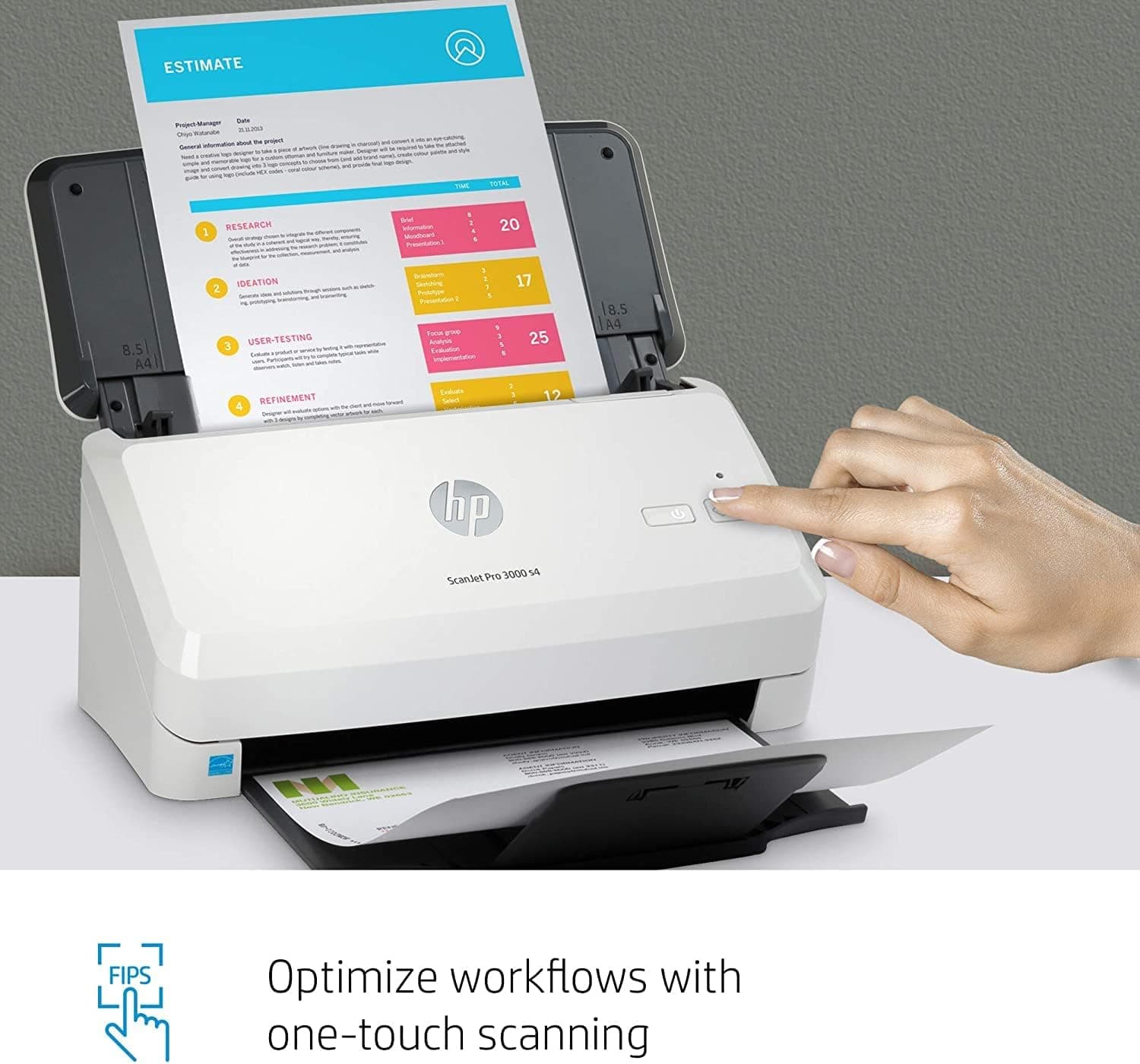 اسکنر HP تغذیه برگهای مدل ScanJet Pro 3000 s4 اسکنر HP تغذیه برگهای مدل ScanJet Pro 3000 s4