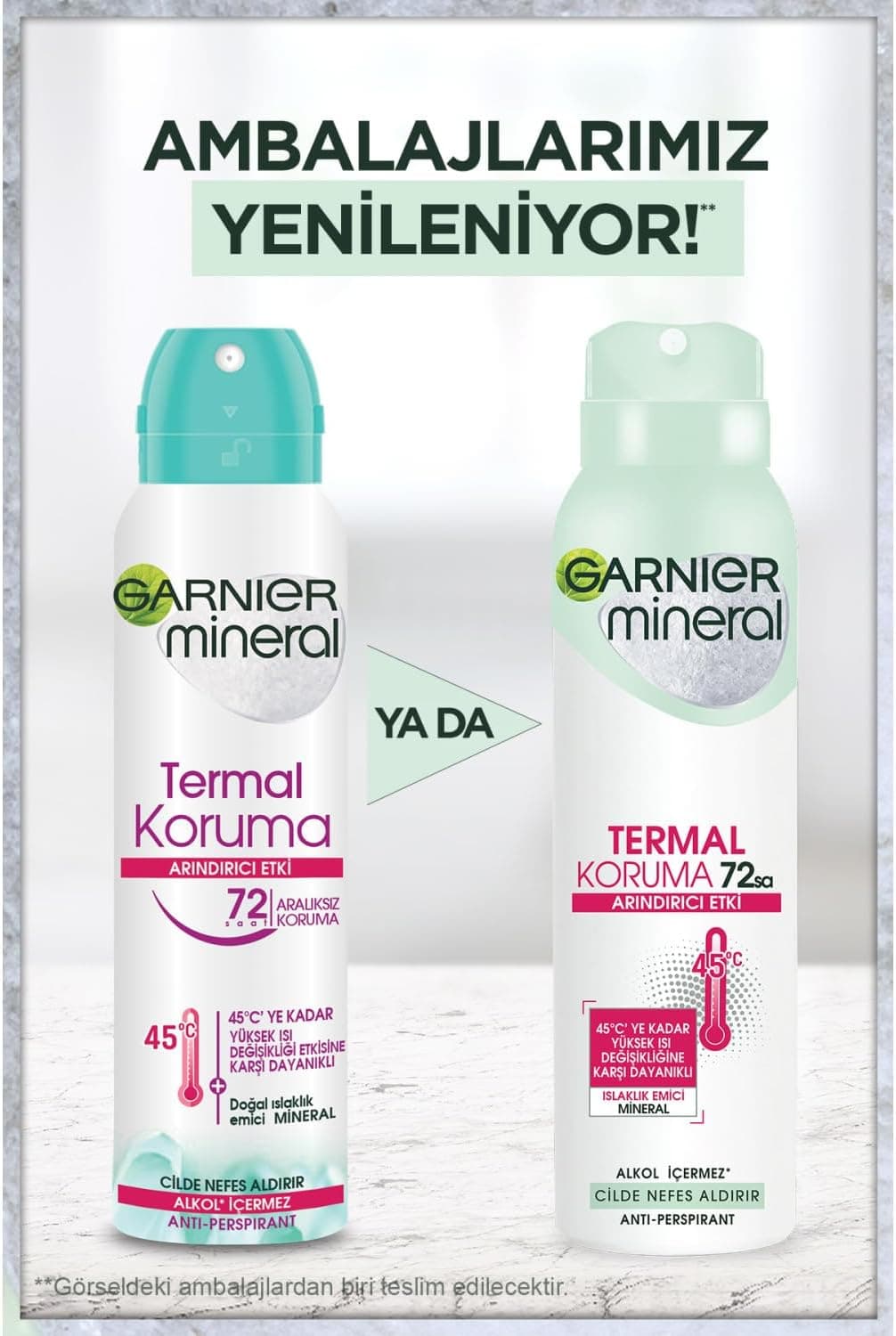 اسپری دئودورانت Garnier با محافظت حرارتی معدنی اسپری دئودورانت Garnier با محافظت حرارتی معدنی