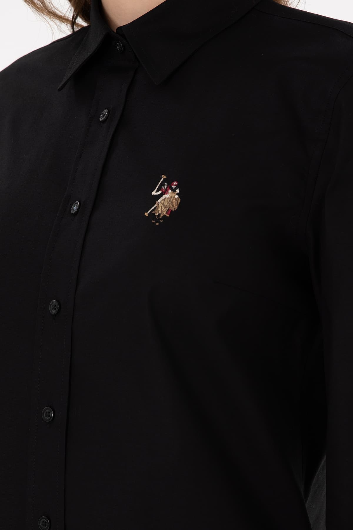 پیراهن زنانه U.S. Polo Assn. مشکی آستین بلند بیسیک مدل 50295710-VR046 پیراهن زنانه U.S. Polo Assn. مشکی آستین بلند بیسیک مدل 50295710-VR046