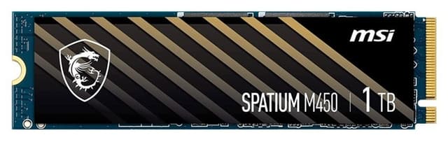 حافظه SSD MSI Spatıum M450 Pcıe 4.0 Nvme M.2 1tb V1 با سرعت خواندن 3400mb و نوشتن 2400mb حافظه SSD MSI Spatıum M450 Pcıe 4.0 Nvme M.2 1tb V1 با سرعت خواندن 3400mb و نوشتن 2400mb