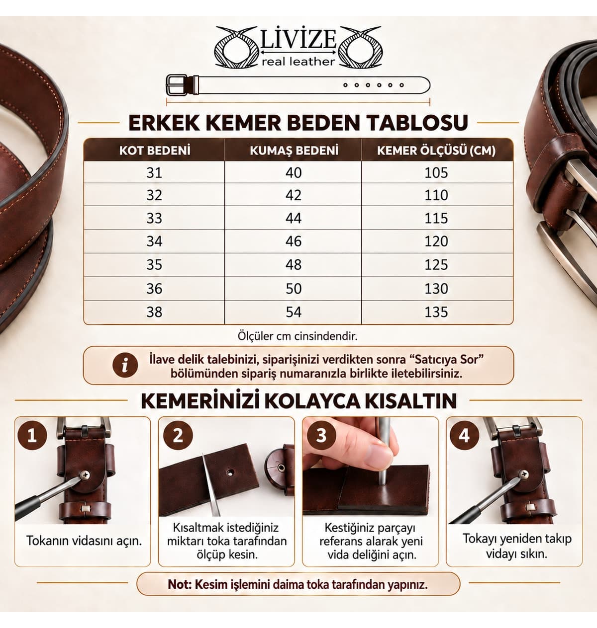 کمربند مردانه Livize کلاسیک چرم گاومیش 100% 3.5cm مشکی - قهوهای کمربند مردانه Livize کلاسیک چرم گاومیش 100% 3.5cm مشکی - قهوهای