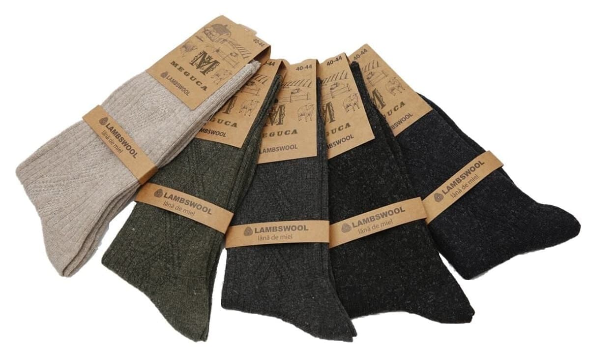 جوراب زنانه Meguca Socks زمستانی فوقالعاده گرم پشم بره ست 5 جفتی جوراب زنانه Meguca Socks زمستانی فوقالعاده گرم پشم بره ست 5 جفتی