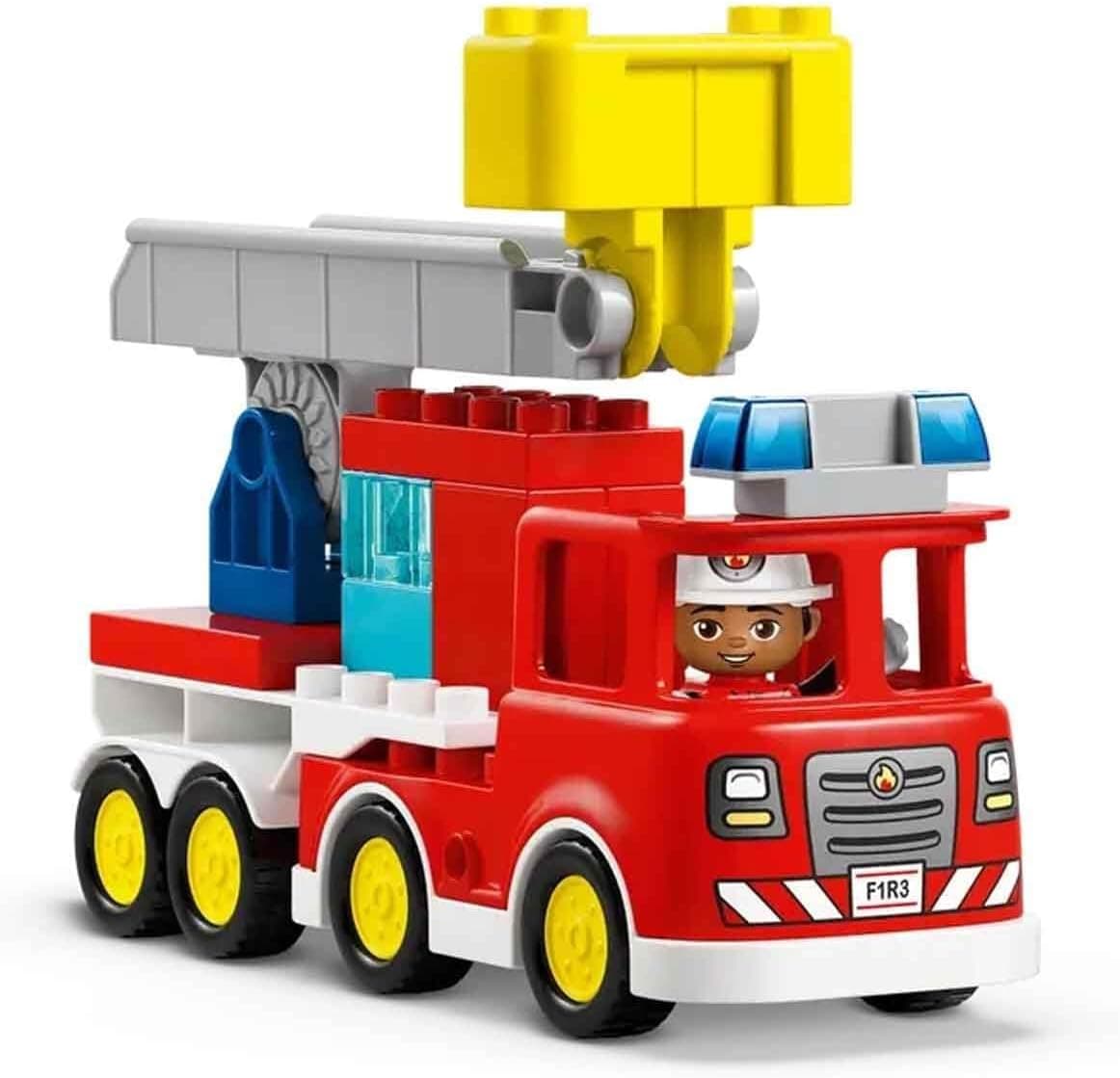 لگو DUPLO ماشین آتشنشانی با شلنگ و آتشنشان مدل 10473 لگو DUPLO ماشین آتشنشانی با شلنگ و آتشنشان مدل 10473