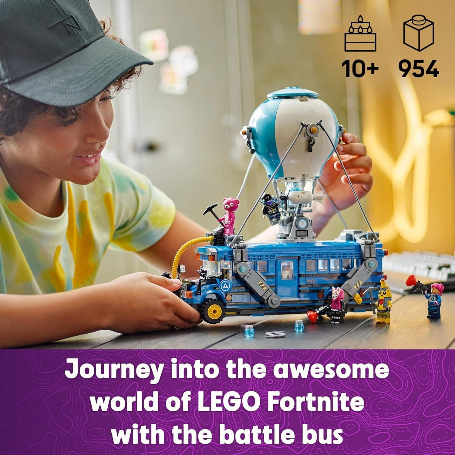 لگو Fortnite مدل Battle Bus 77073 لگو Fortnite مدل Battle Bus 77073